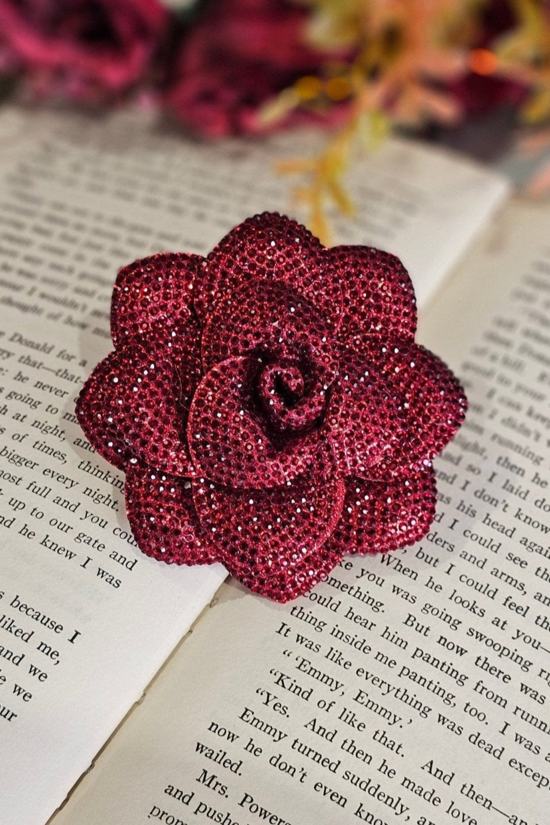 Starlight Rose Follies Brooch Clip (Red) - Kitten D'Amour