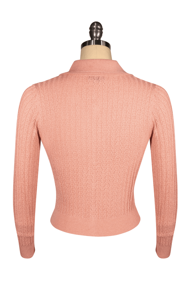 D'Amour Dickens Cardigan (Peach Pink) - Kitten D'Amour