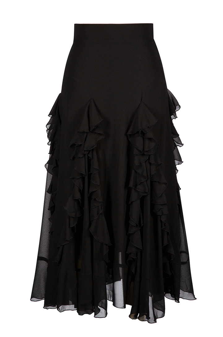 Bombshell Frill Skirt (Black)