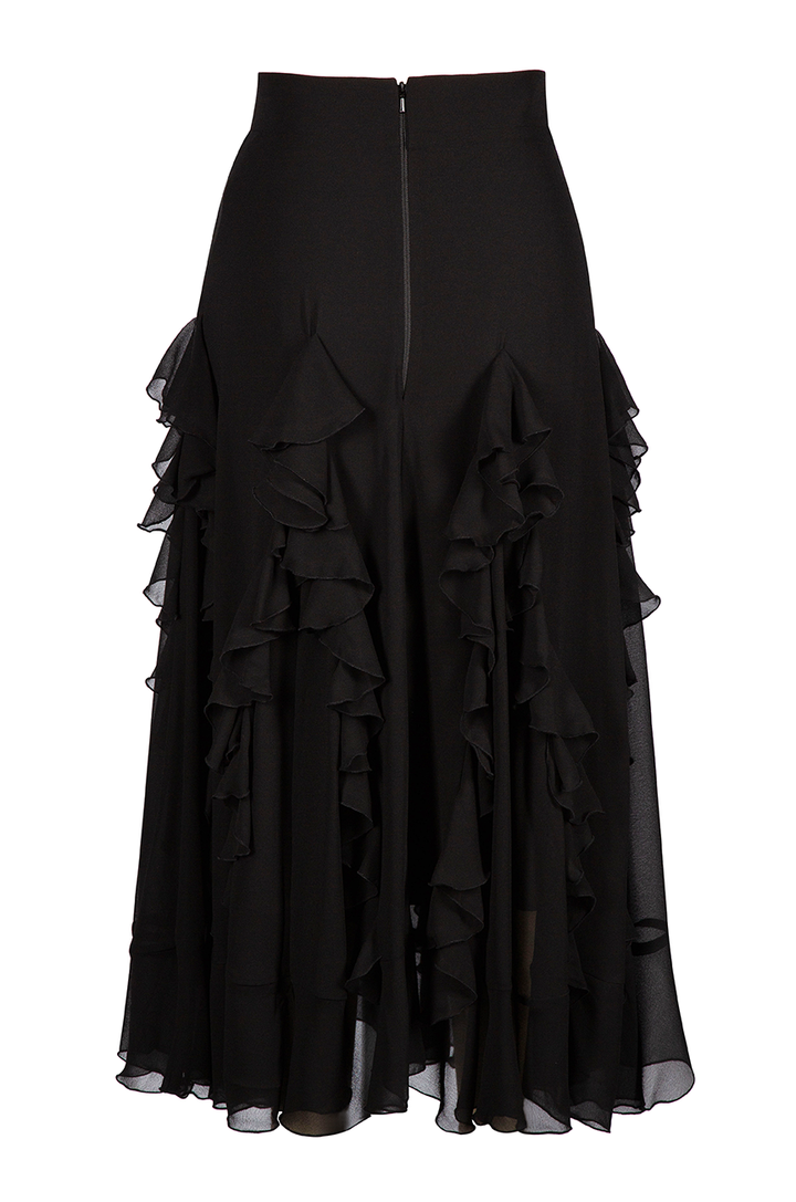 Bombshell Frill Skirt (Black)