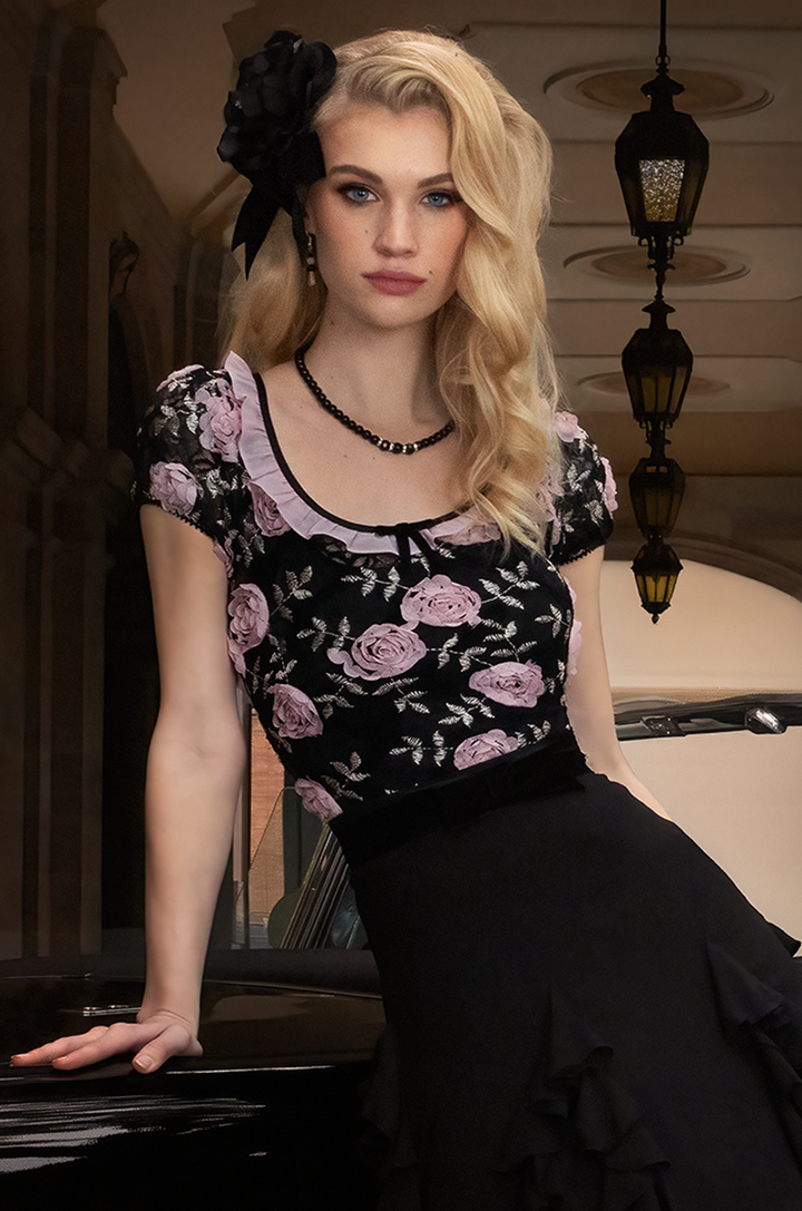 Bombshell Frill Skirt (Black)