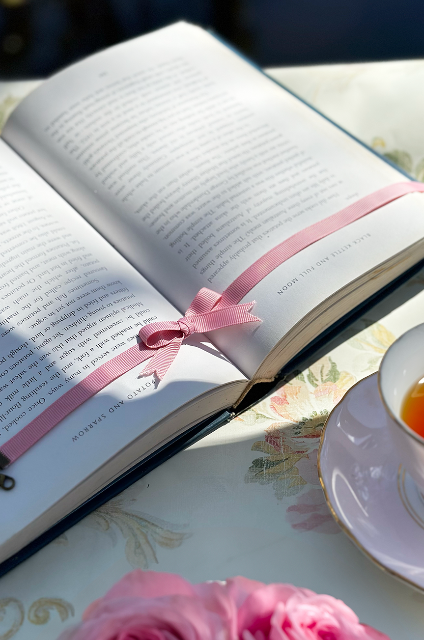 French Vacation Follies Grosgrain Choker (Pink) - Kitten D'Amour