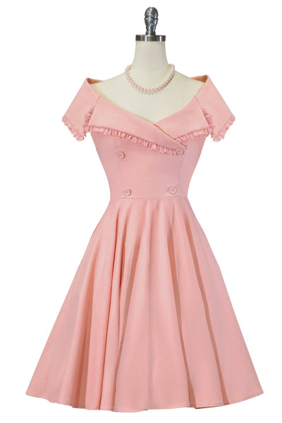 Pink clearance collared dress