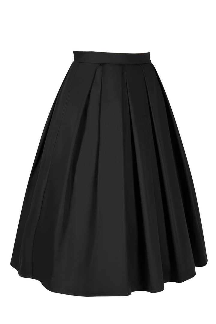 Kitten Noir Tea Length Full Skirt