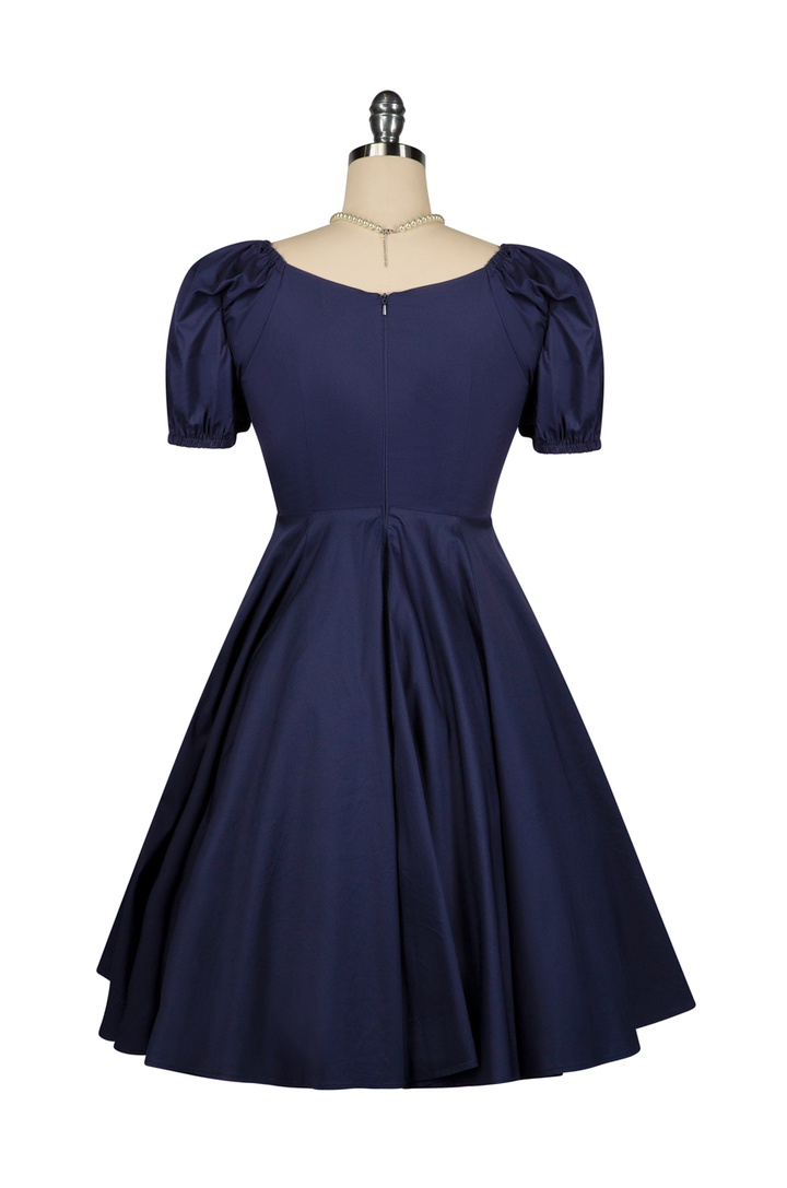 D'Amour Love Note Dress (Navy) - Kitten D'Amour