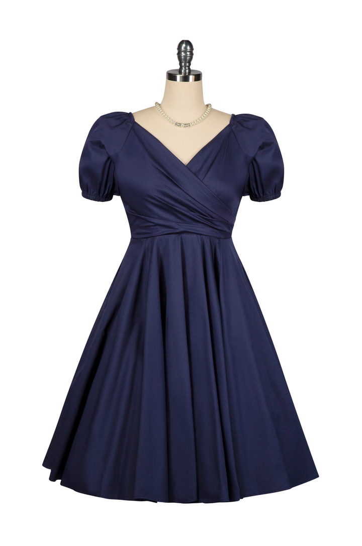 D'Amour Love Note Dress (Navy) - Kitten D'Amour