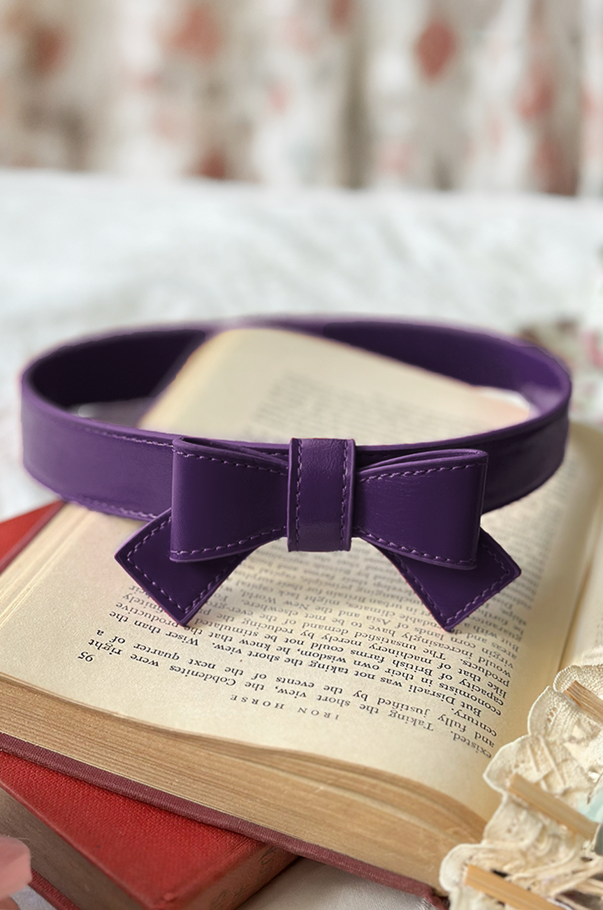 Pretty Kitty Follies Bow Belt (Purple) – Kitten D'Amour