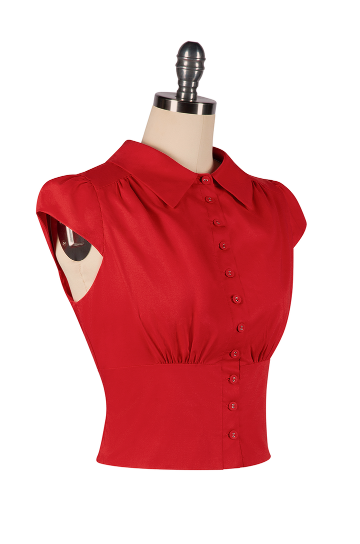 Wish You Were Here Blouse - Kitten D'Amour