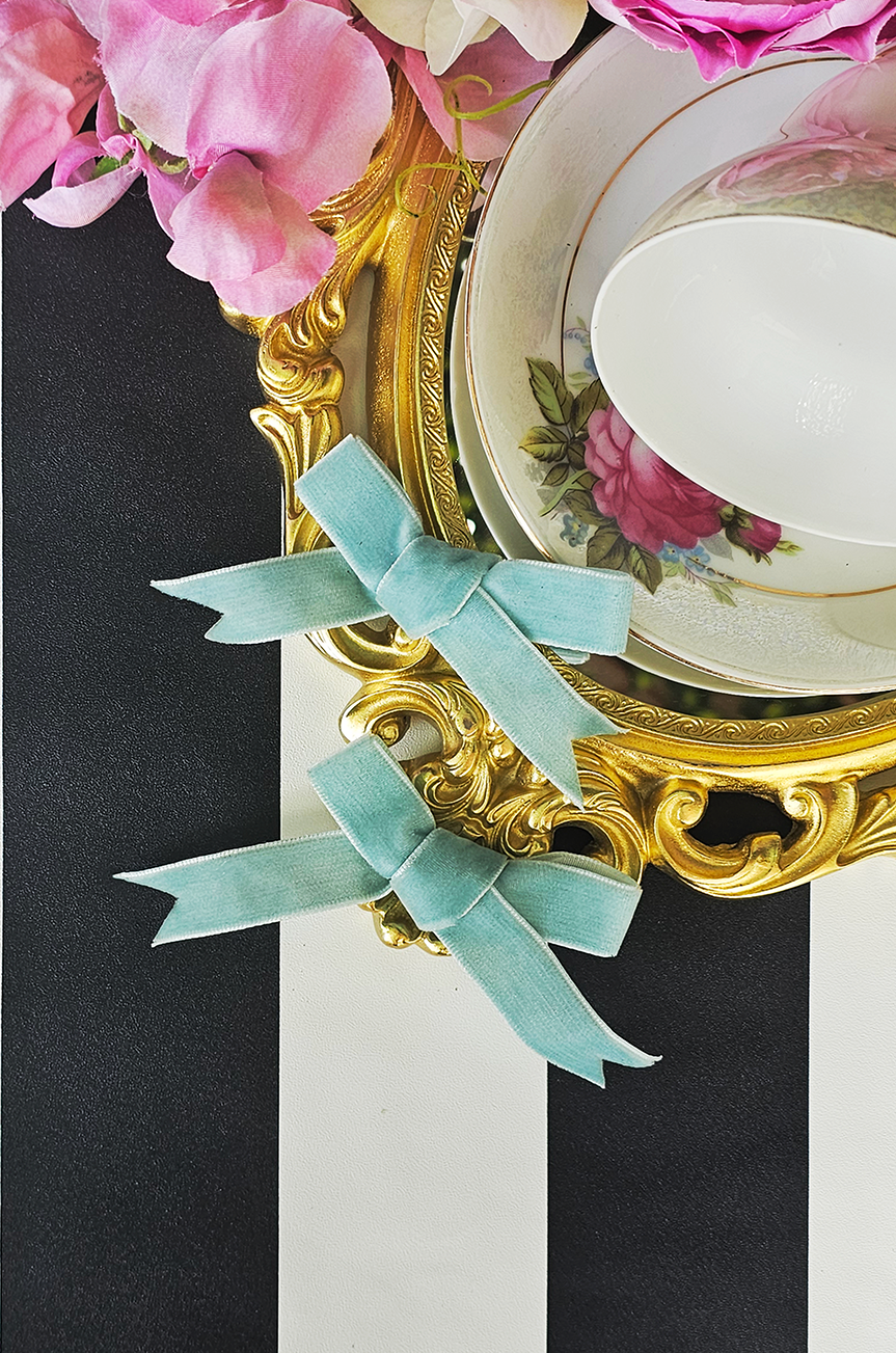 Once Upon A Time Follies Bow - Mint (Pack of 2) - Kitten D'Amour