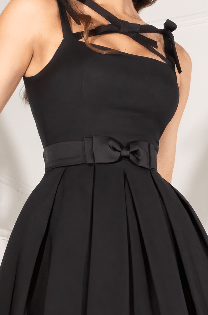 D'Amour Petite Bow Belt (Black) - Kitten D'Amour