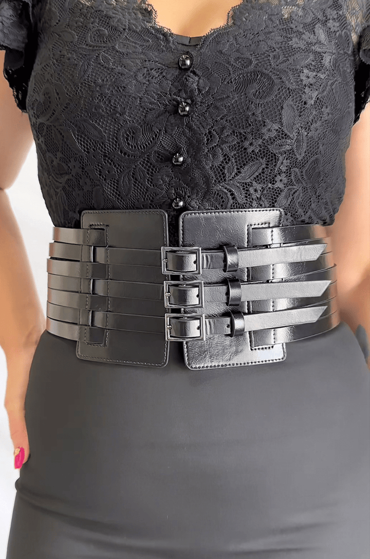 Claudine Belt (Black) - Kitten D'Amour