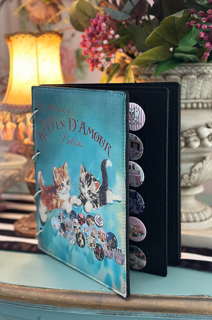 My Little Book Of... Kitten D'Amour Buttons - Kitten D'Amour