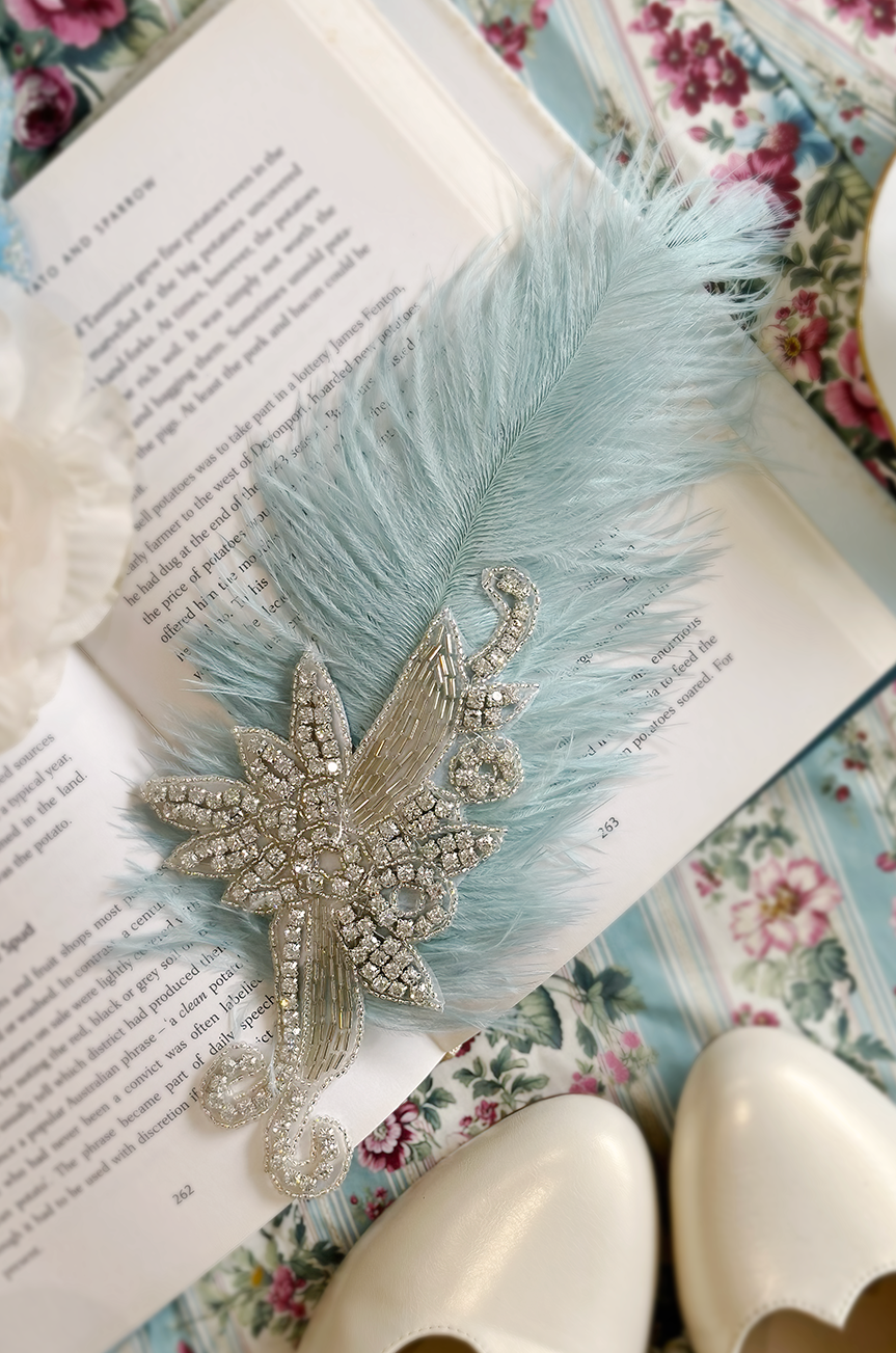 Mayfair Follies Feather Fascinator - Kitten D'Amour