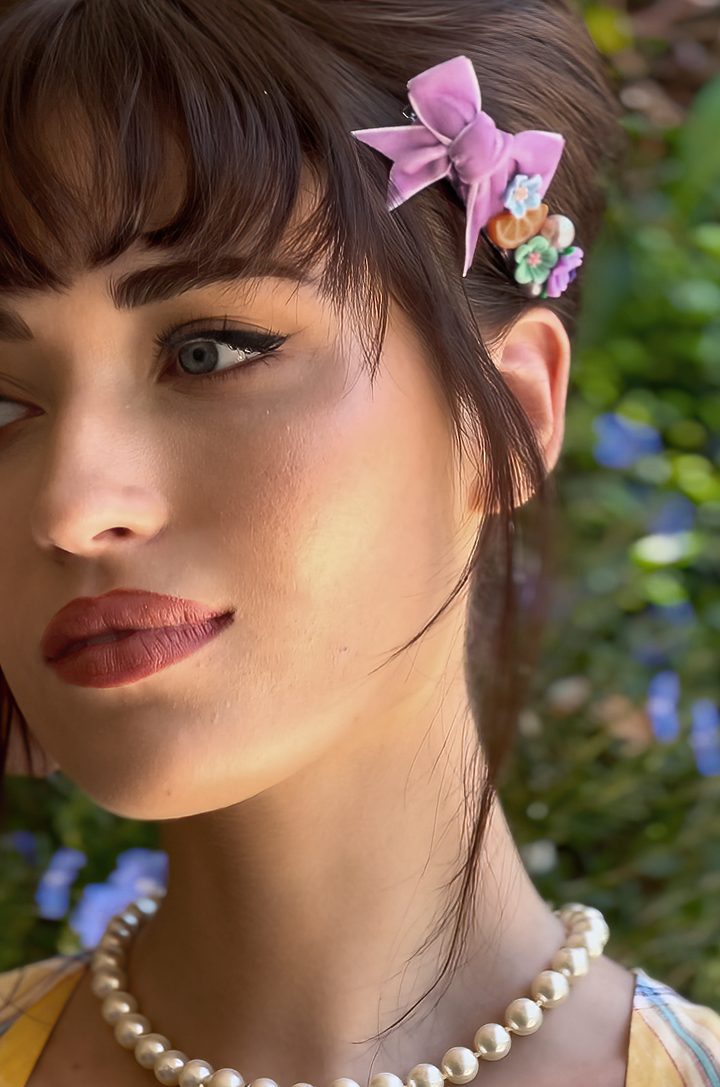 Lilac Garden Follies Hair Clip - Kitten D'Amour