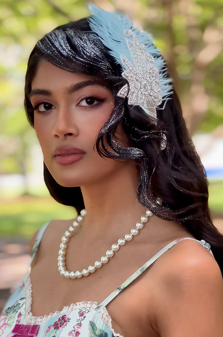 Mayfair Follies Feather Fascinator - Kitten D'Amour