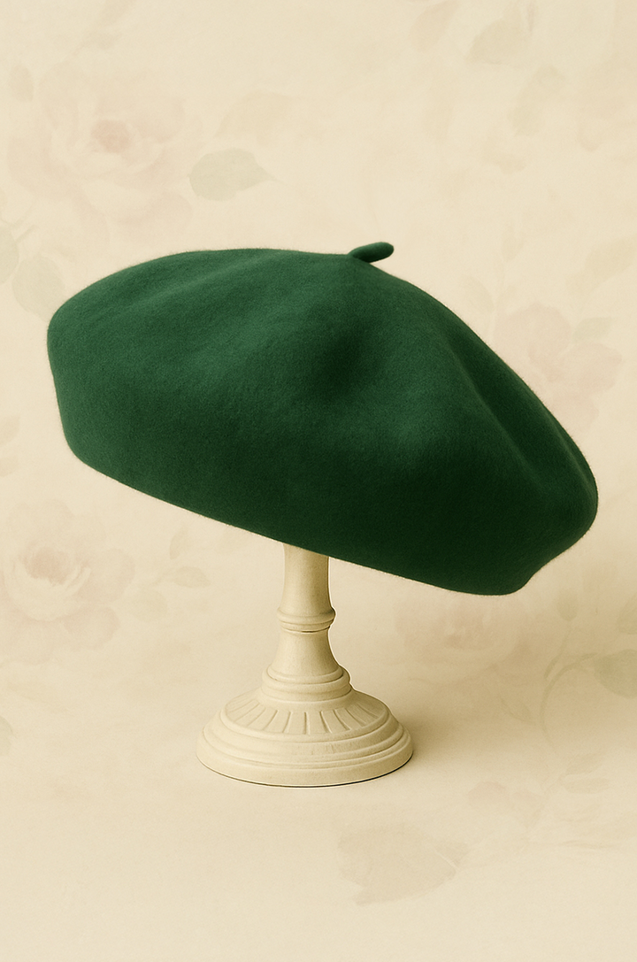 D'Amour Follies Woollen Beret (Green)