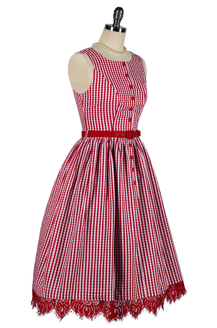 Dolce Vita Day Dress with Belt - Kitten D'Amour