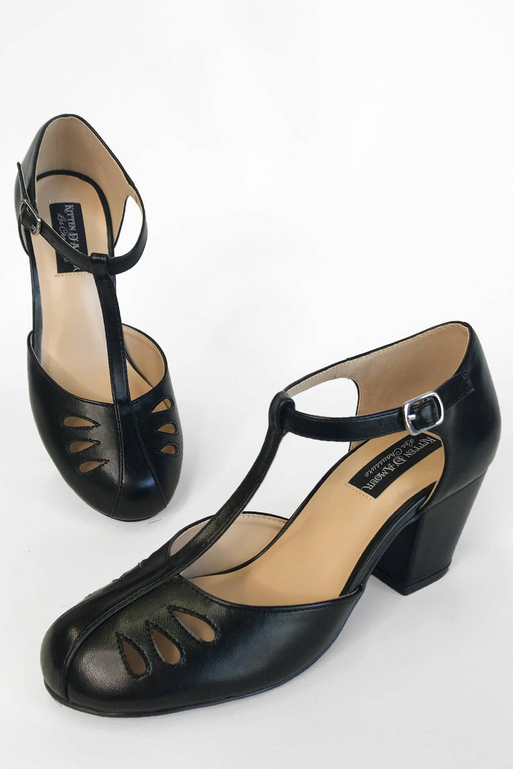 Gatsby Shoe (Black) - Kitten D'Amour