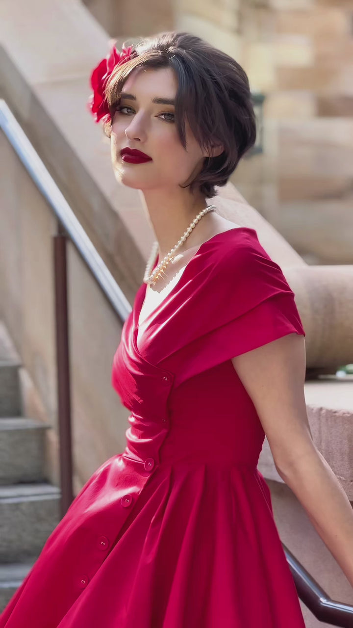 D'Amour L'Avenue Dress (Red)