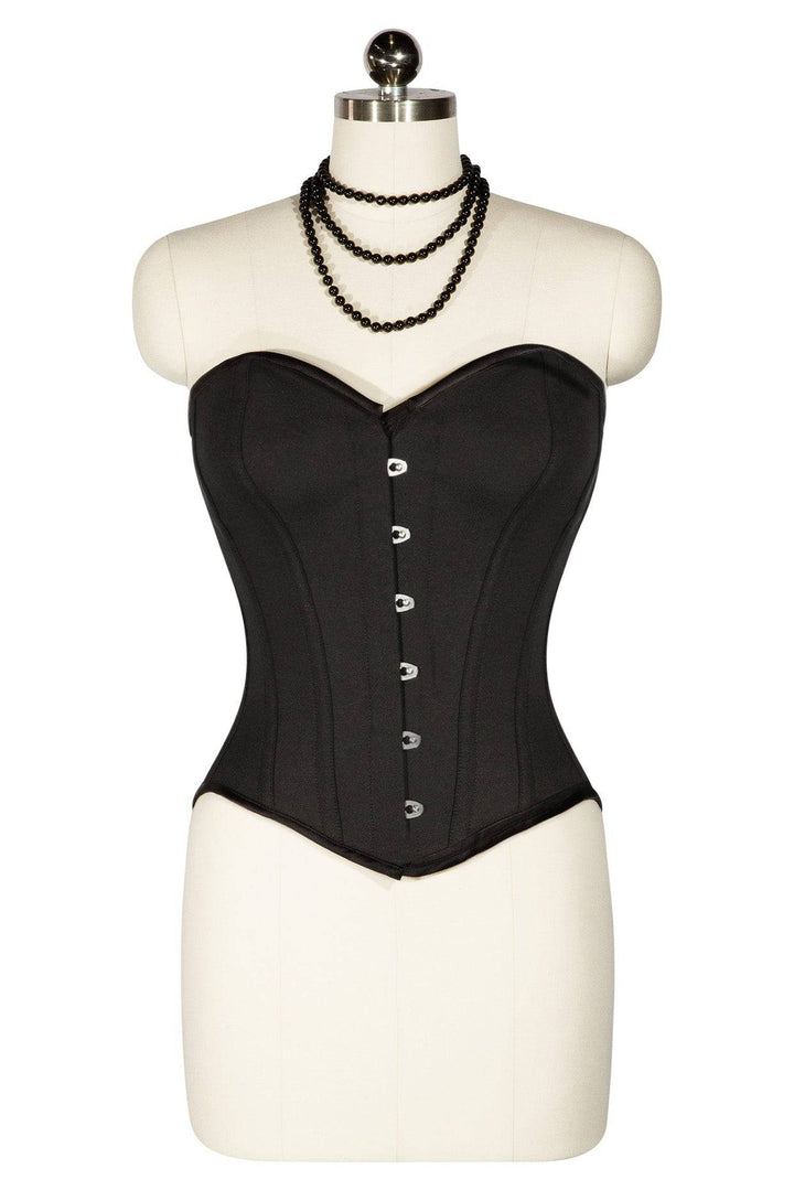 D'Amour Steel Boned Corset (Black) - Kitten D'Amour
