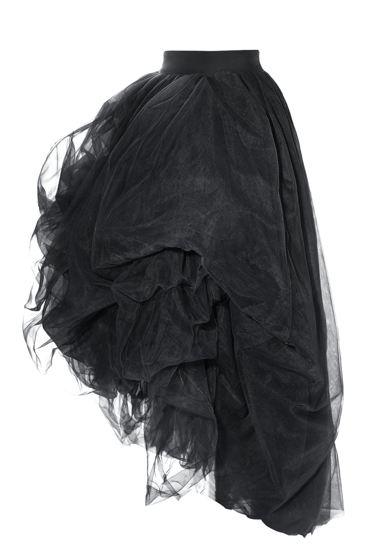 D'Amour Birdsnest Skirt (Black) - Kitten D'Amour