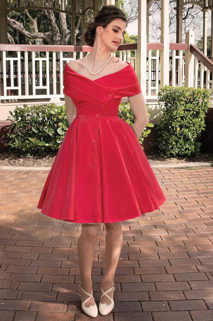 D'Amour L'Avenue Dress (Red) - Kitten D'Amour