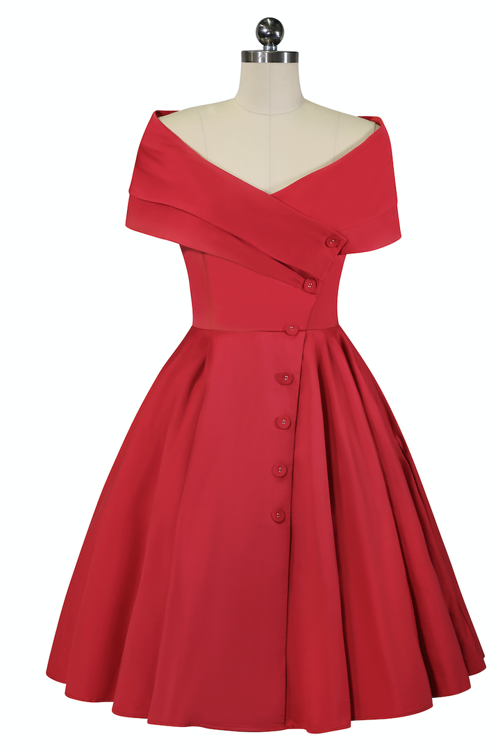 D'Amour L'Avenue Dress (Red) - Kitten D'Amour