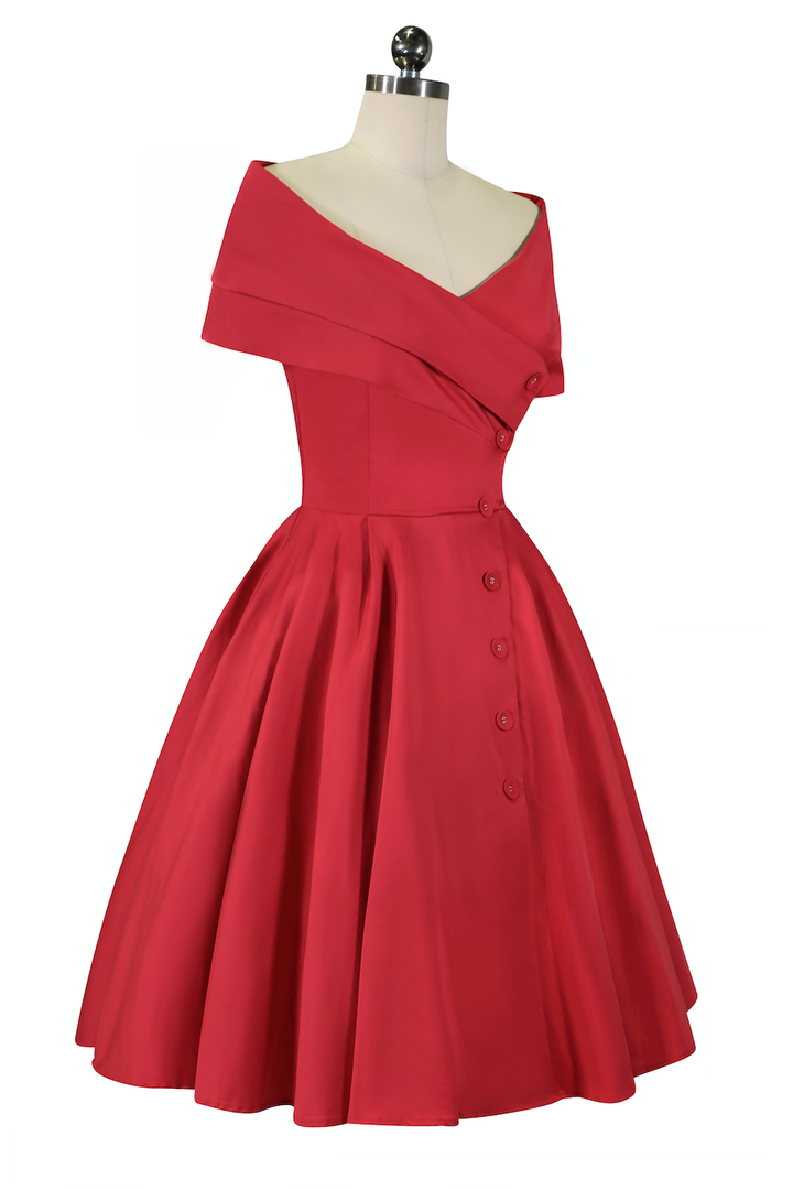 D'Amour L'Avenue Dress (Red) - Kitten D'Amour