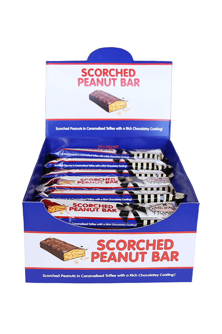 Scorched Peanut Bar Box (30 pieces) Kitten D'Amour
