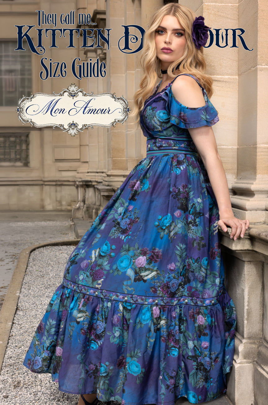 Mon Amour Opera Dress vintage-inspired floral dress by Kitten D'Amour