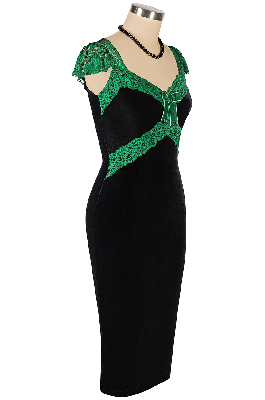 Heirloom Velvet Wiggle Dress Kitten D'Amour Heirloom Velvet Wiggle Dress Kitten D'Amour