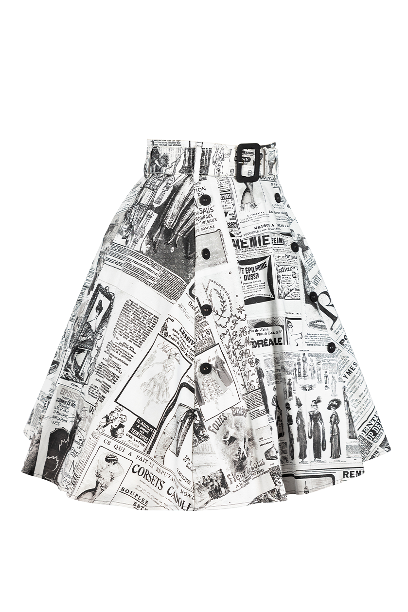 Read All About It Full Skirt