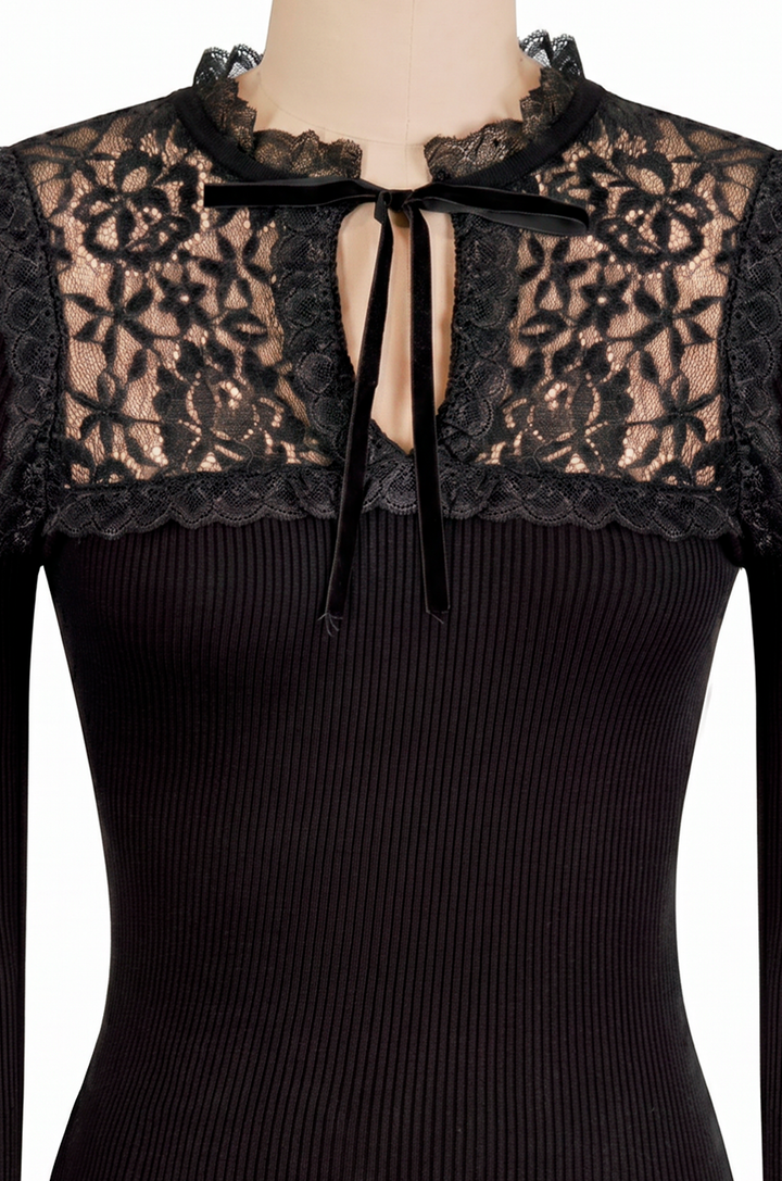 Anastasia Knit Top (Black)