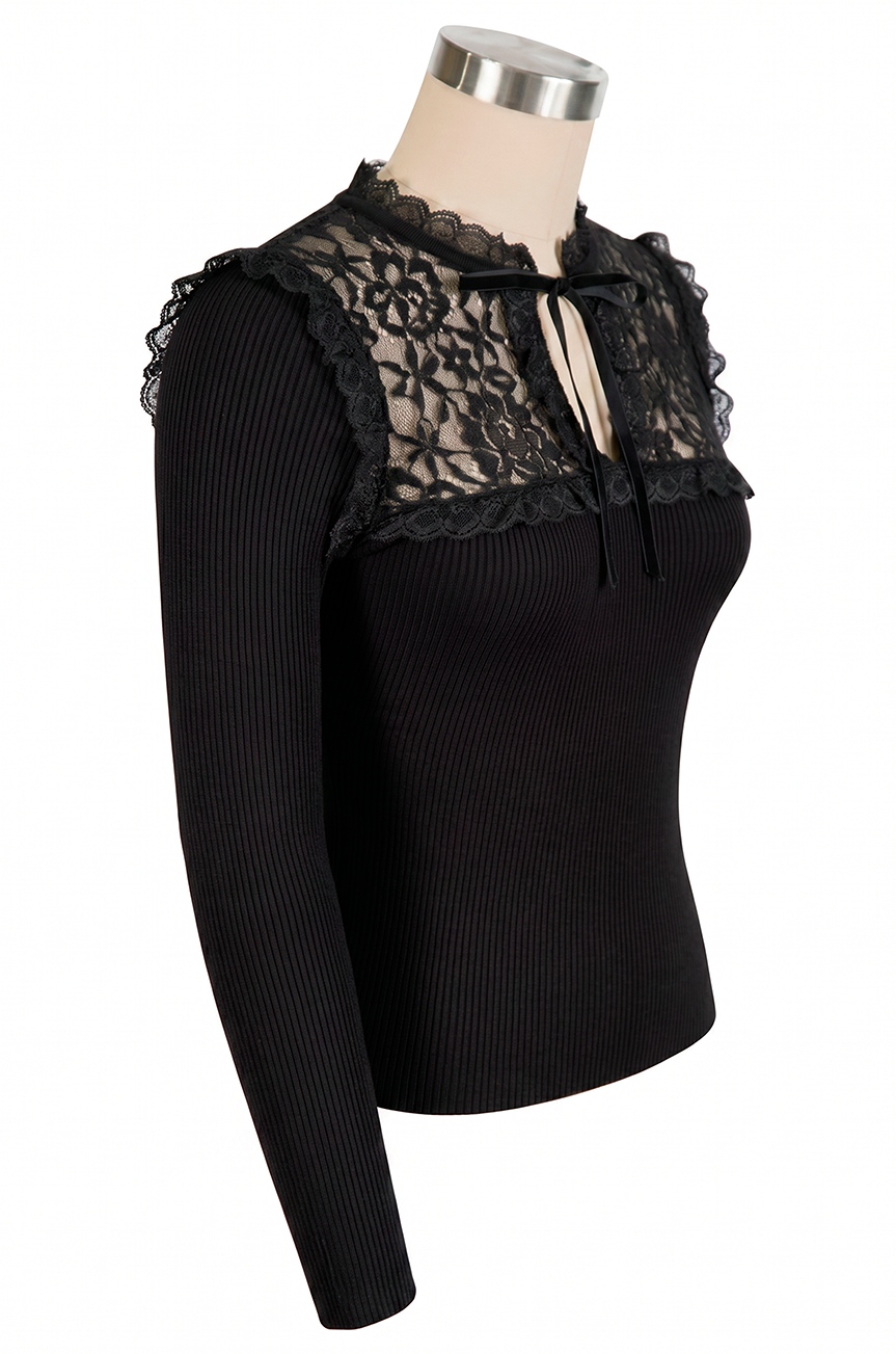 Anastasia Knit Top (Black)