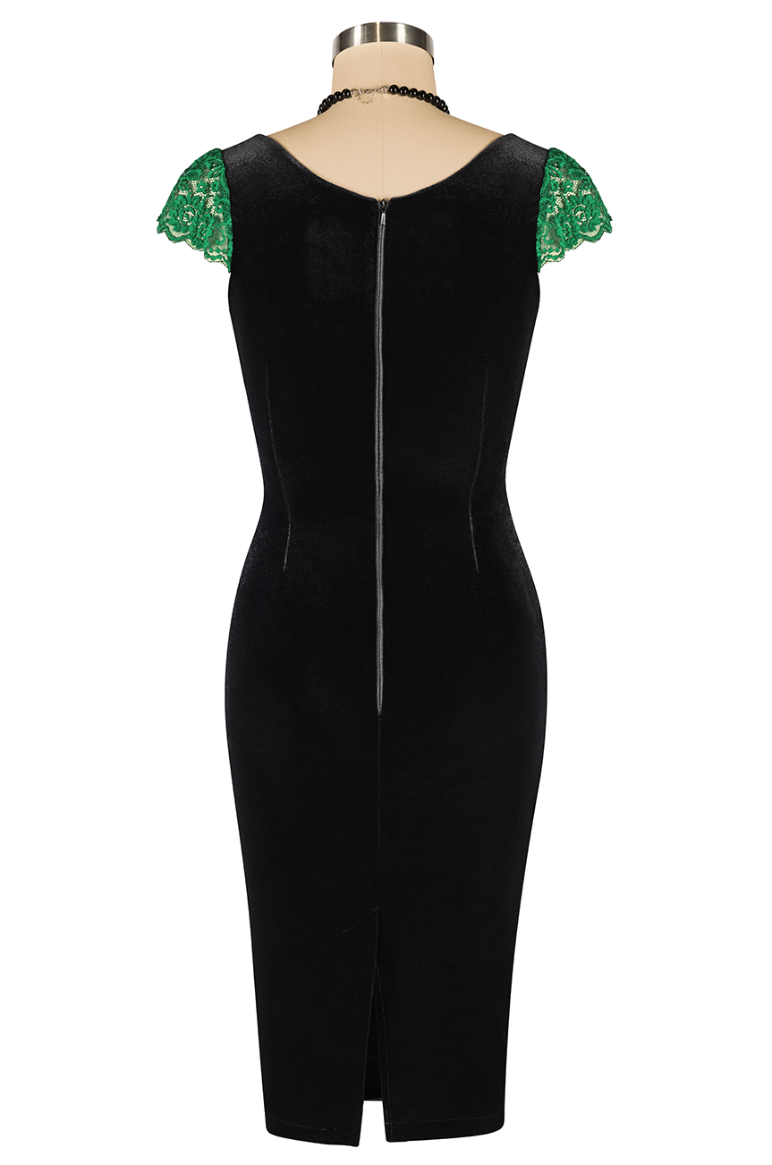 Heirloom Velvet Wiggle Dress Kitten D'Amour Heirloom Velvet Wiggle Dress Kitten D'Amour