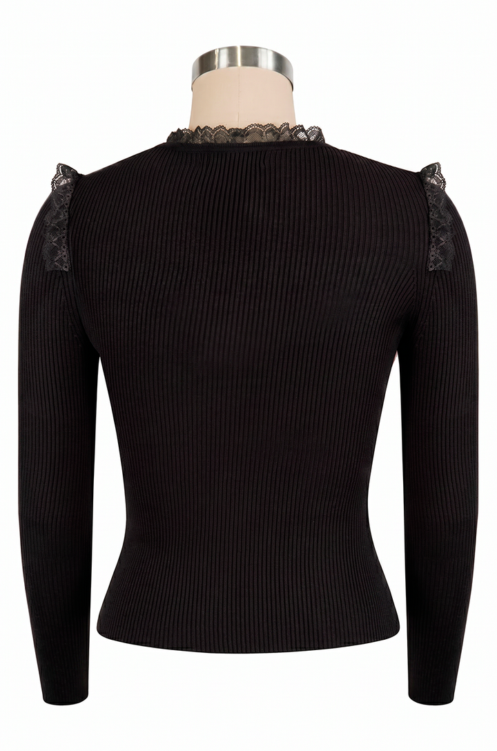 Anastasia Knit Top (Black)