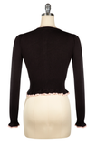 Poodles in Paris Cardigan (Black)