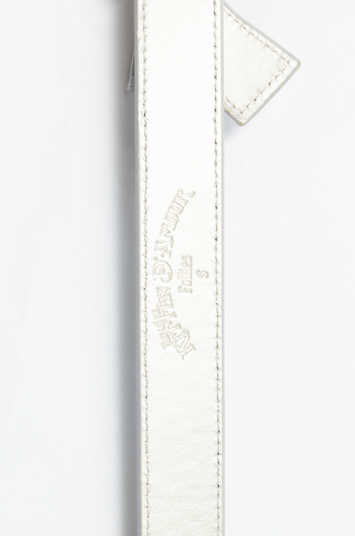 Pretty Kitty Follies Sparkle Bow Belt (Silver)