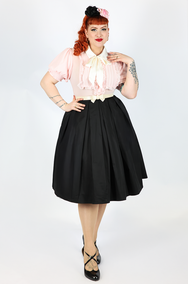 Kitten Noir Tea Length Full Skirt