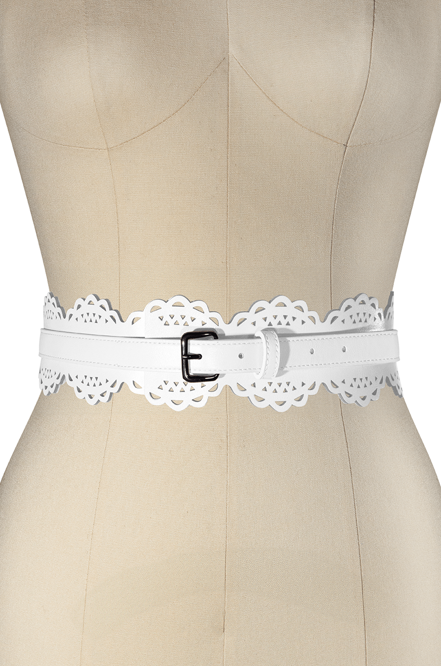 Amelie Belt (White) - Kitten D'Amour