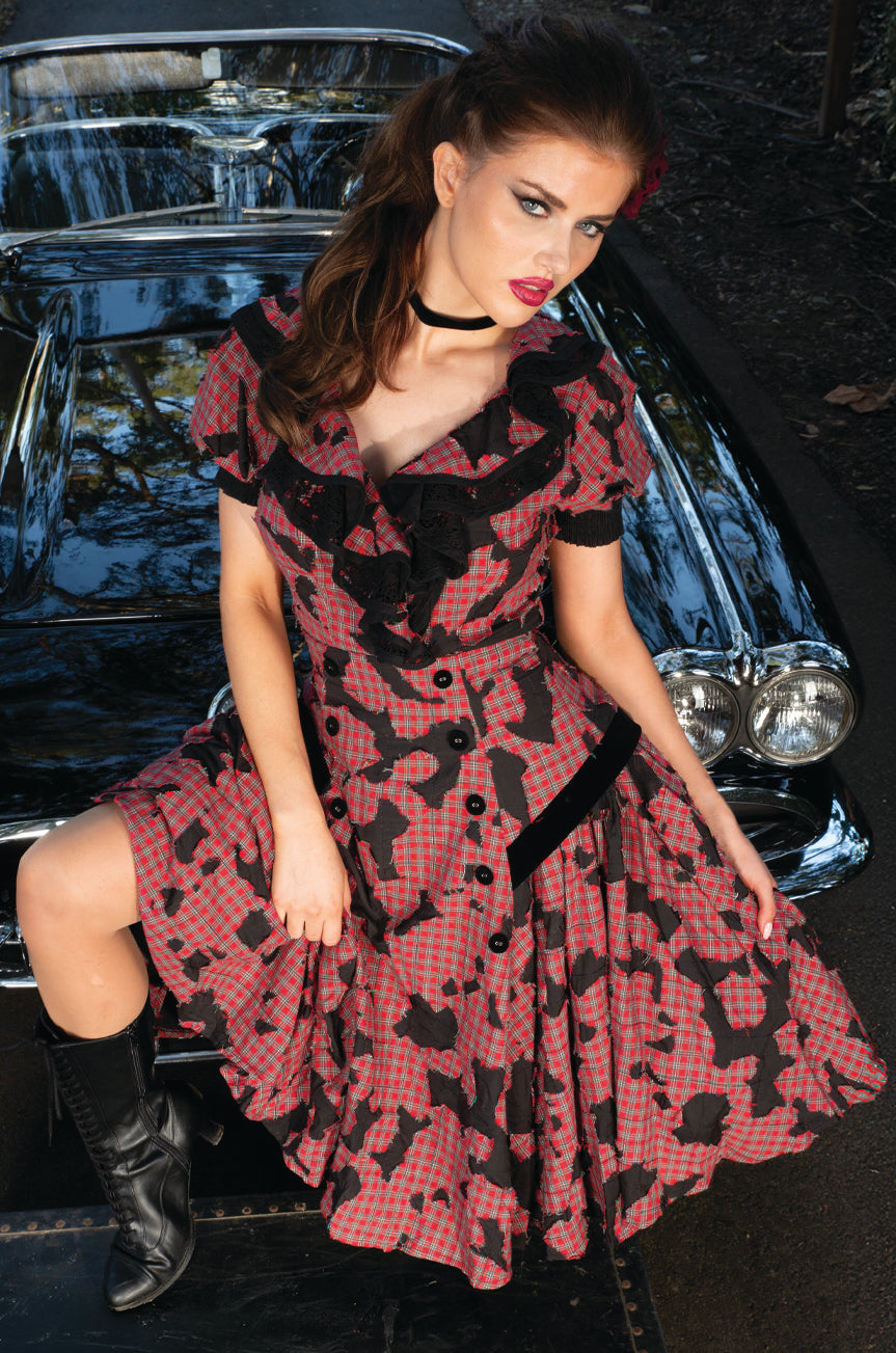 Anarchy Frill Front Blouse - Kitten D'Amour