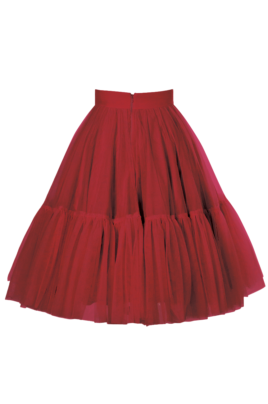 Anarchy Tulle Skirt (Red)