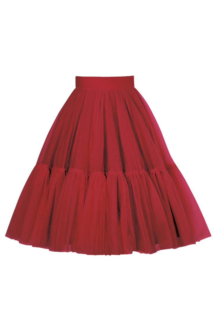 Anarchy Tulle Skirt (Red)