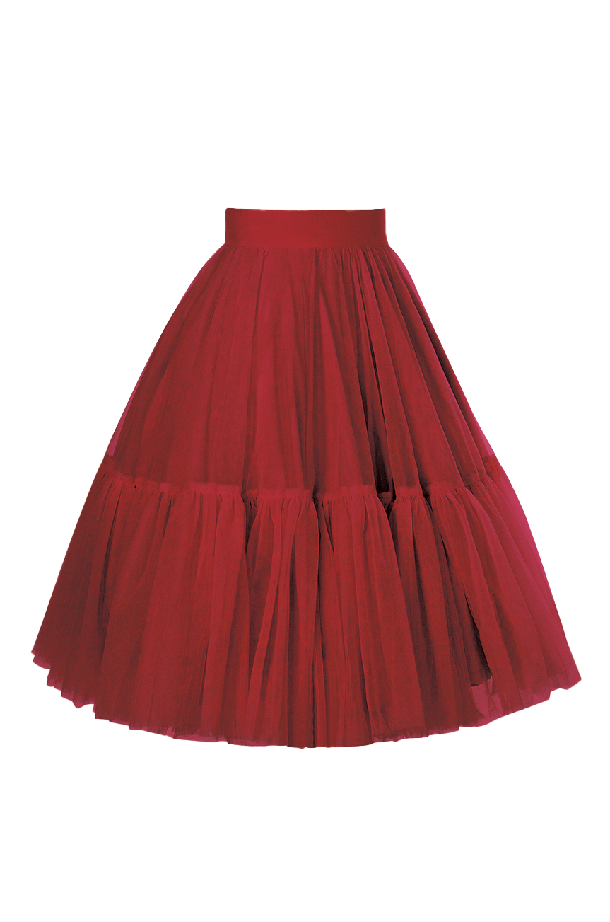 Anarchy Tulle Skirt (Red)
