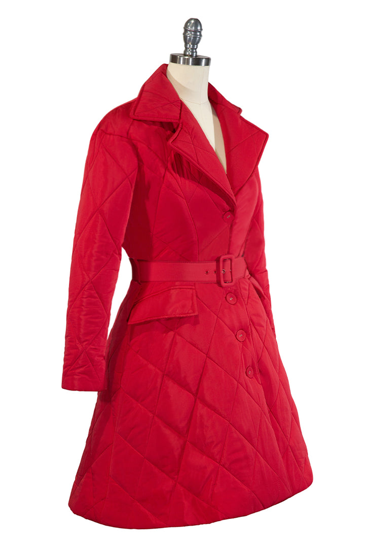 Aspen Puffer Coat (Red)