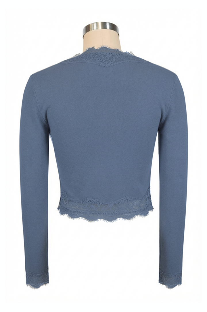 Harptree Village Follies Cardigan (Denim Blue)