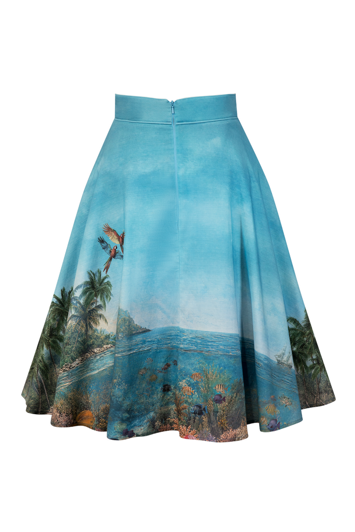 Mermaid and The Monster Full Skirt (Print)