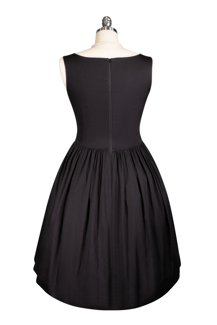 Tea Rose Classic Dress (Black)