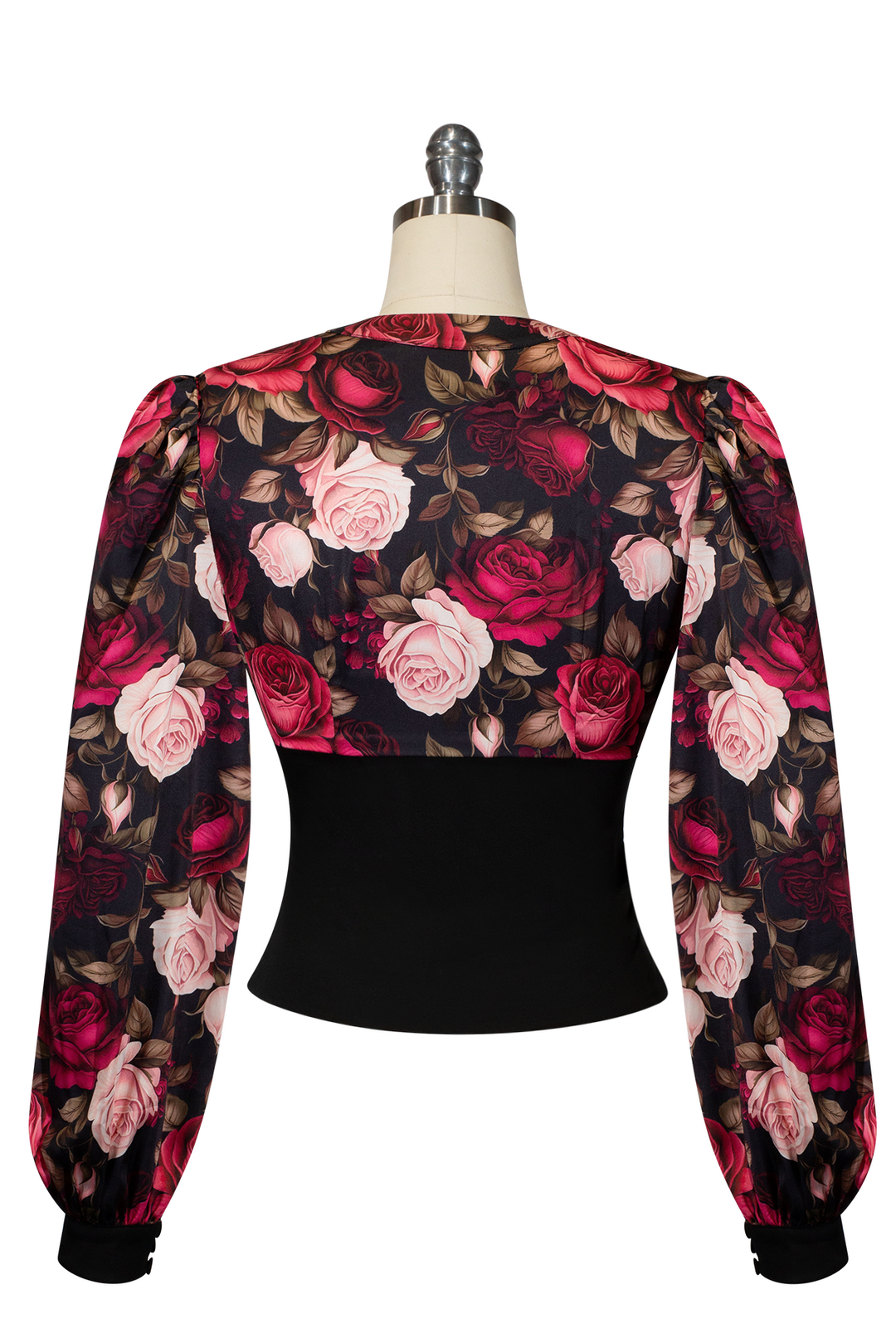 Capone Frill Front Blouse (Print) - Kitten D'Amour