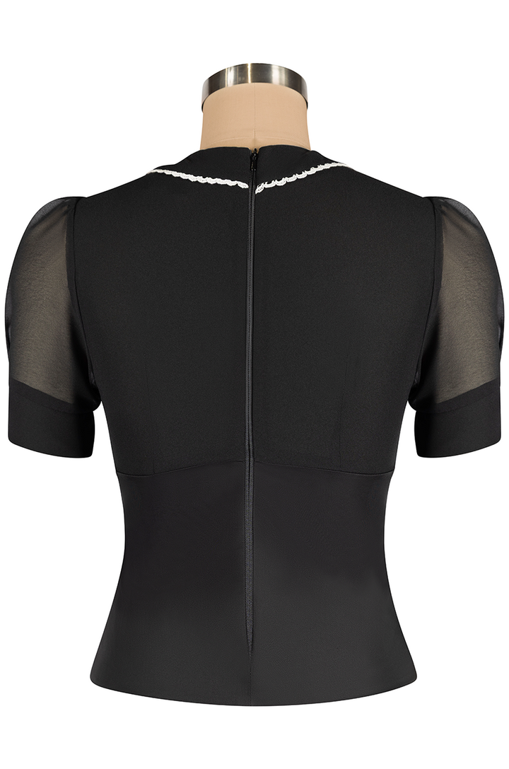 Read All About It Blouse (Black)